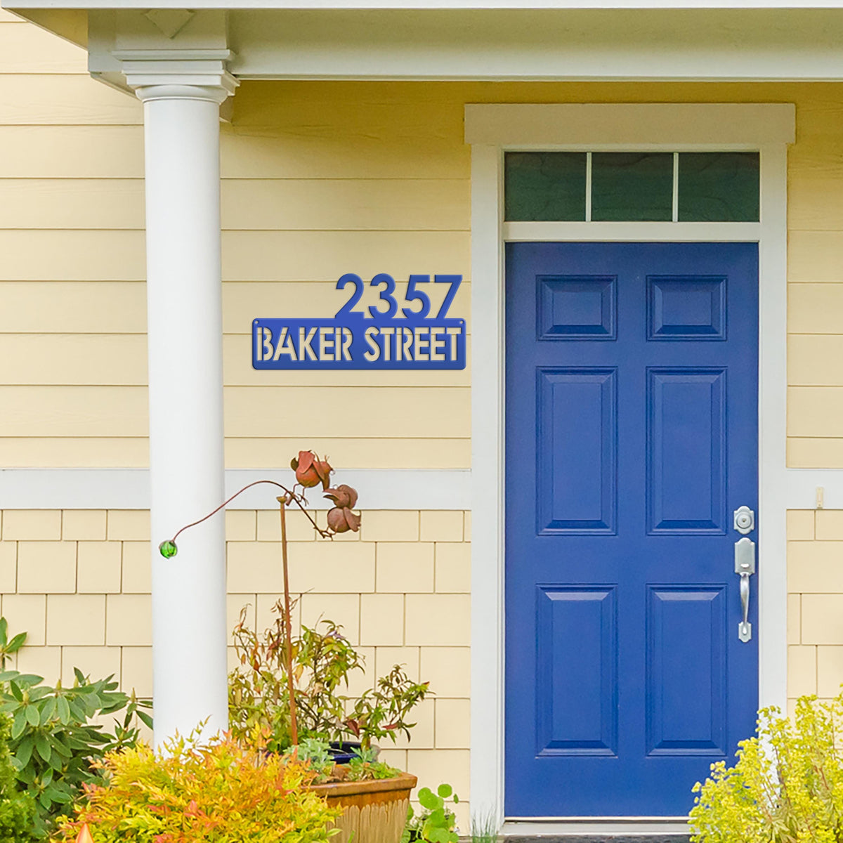 Personalized Address Metal Sign