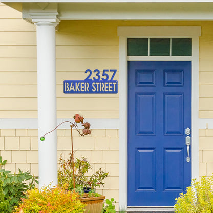 Personalized Address Metal Sign