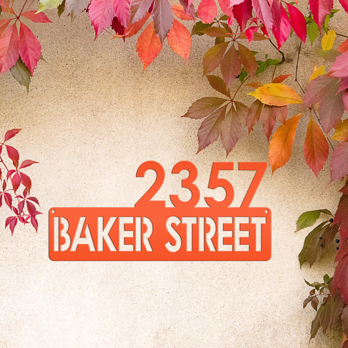 Personalized Address Metal Sign