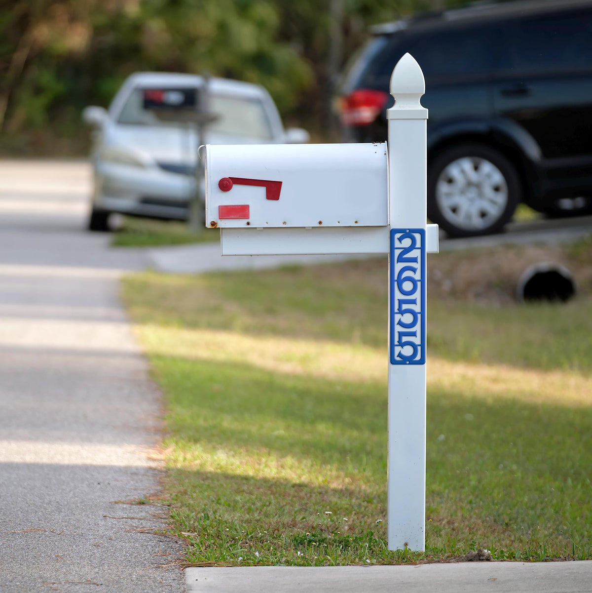 House Numbers, 2 Mailbox Post Address Number Plaques