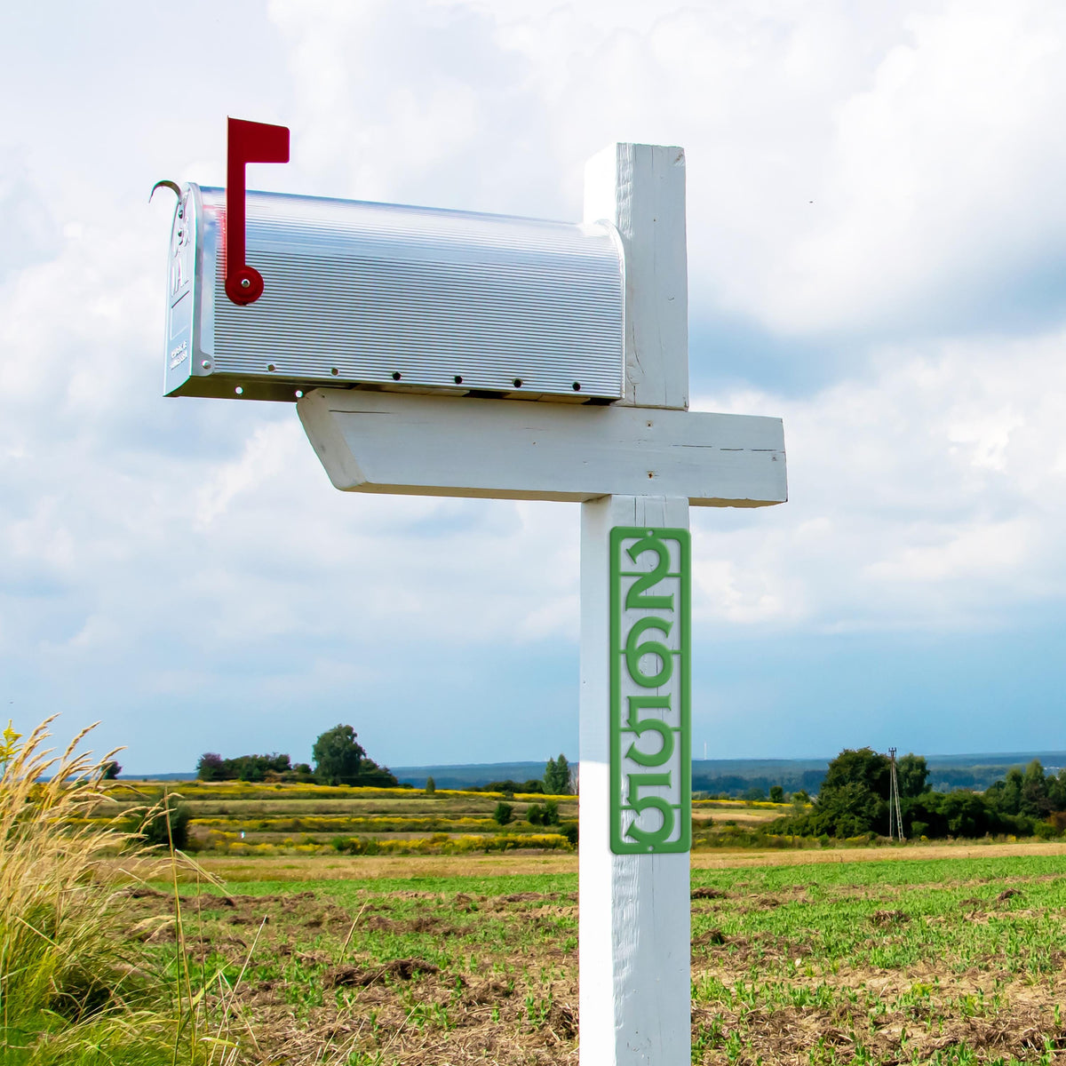 House Numbers, 2 Mailbox Post Address Number Plaques