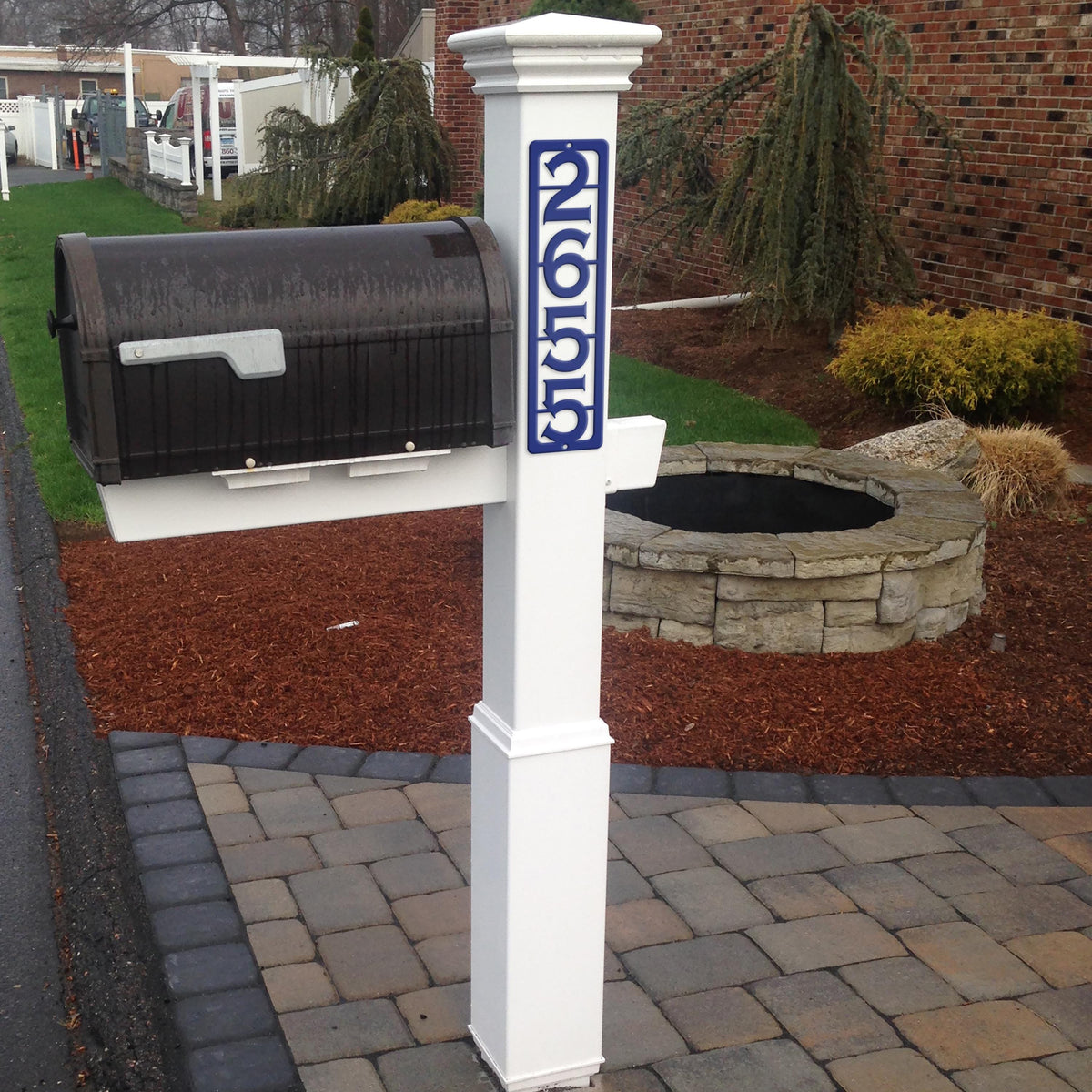 House Numbers, 2 Mailbox Post Address Number Plaques