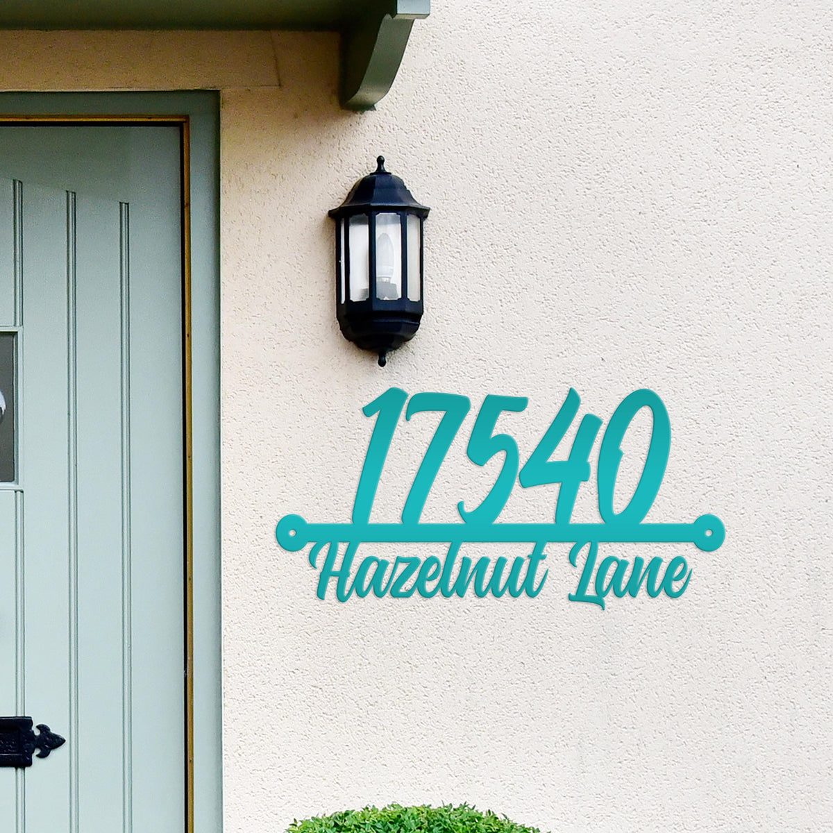 Custom Metal Address Sign - Bespoke House Numbers - Outdoor Address Plaque - Unique Front Porch Decor - Cute Personalized Housewarming Gift