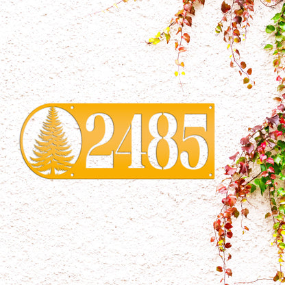 Metal Address Sign - Custom House Numbers - Personalized Rustic Country Decor - Horizontal Outdoor House Numbers - Realtor Housewarming Gift