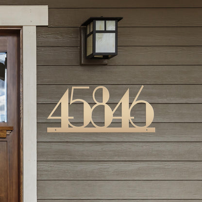 Personalized House Numbers Metal Sign - Weatherproof Address Sign