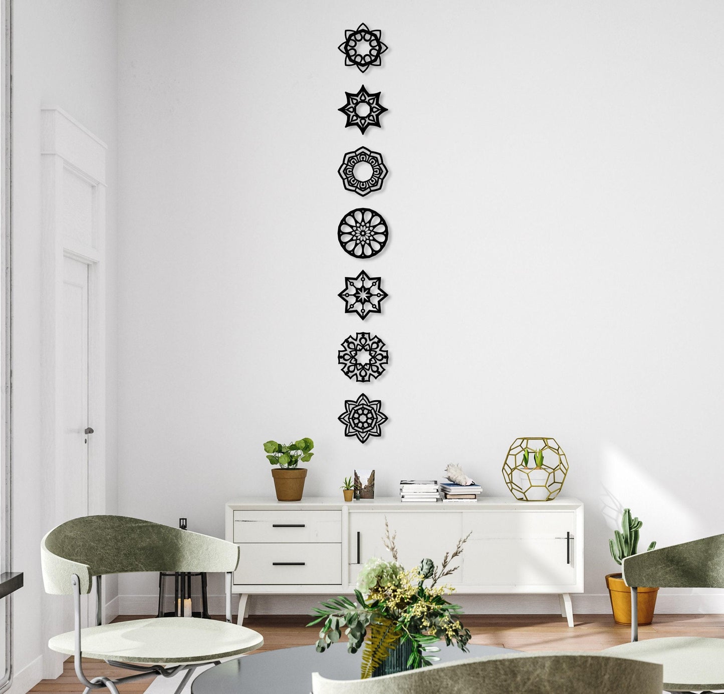 Chakra Signs, 7 pieces Chakra Metal WallArt, Chakra Wall Decor set of 7, Chakra Wall Art,Yoga Wall Hangings, Spiritual Sign,Zen Home Decor