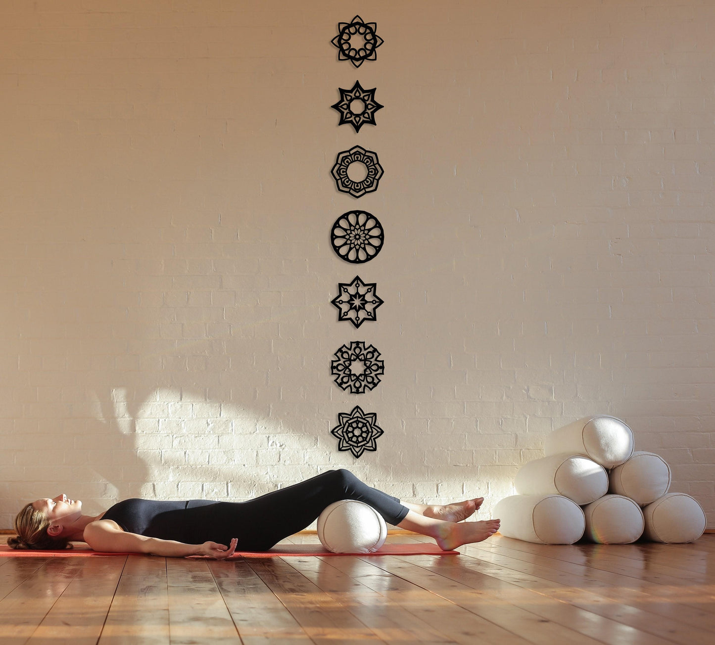 Chakra Signs, 7 pieces Chakra Metal WallArt, Chakra Wall Decor set of 7, Chakra Wall Art,Yoga Wall Hangings, Spiritual Sign,Zen Home Decor
