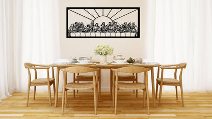 Jesus Christ Last Supper Metal Wallart, Christian Metal Gift, Religious Decor, Leonardo Da Vinci Artwork, XLarge Wall Decor, Christmas Gift