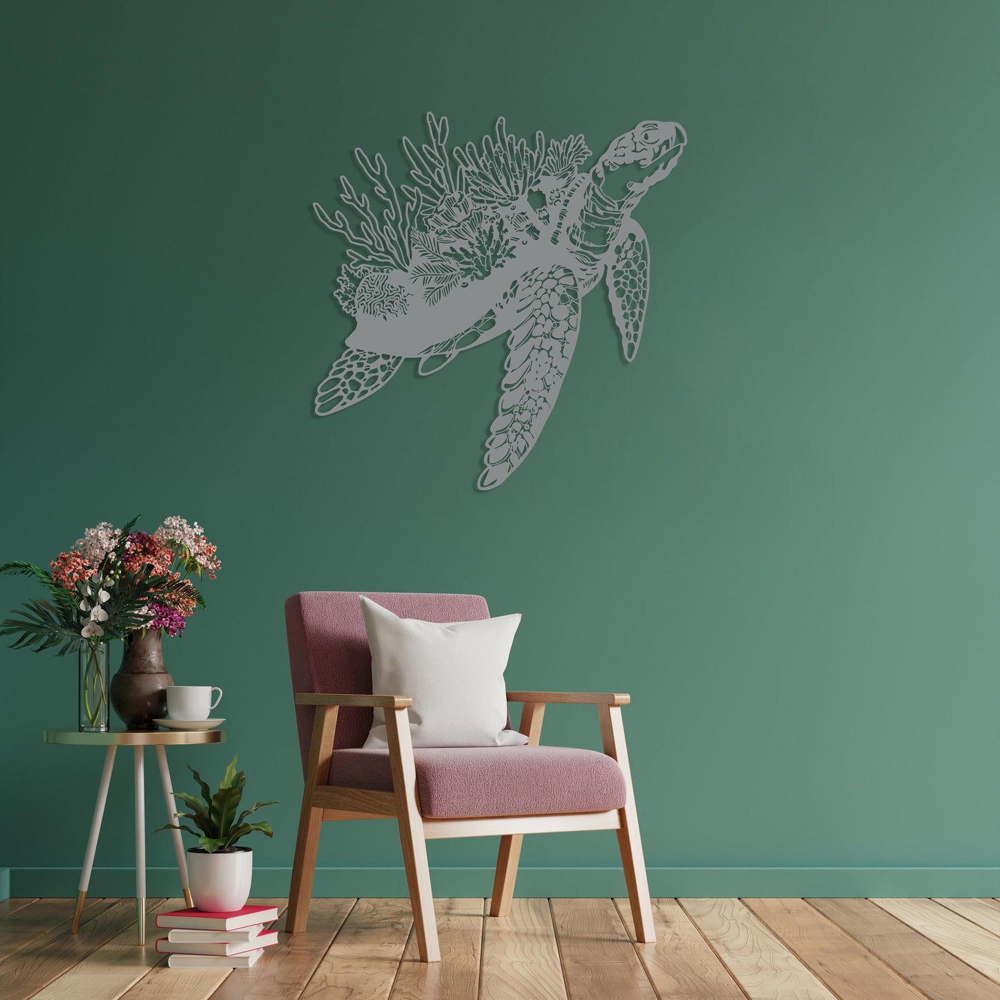 Sea Turtle Metal Wall Art, Unique Design Turtle Wall Decor, Sea Life, Coastal Decor, Beach House Art, Indoor and Outdoor Decor, Ocean Decor