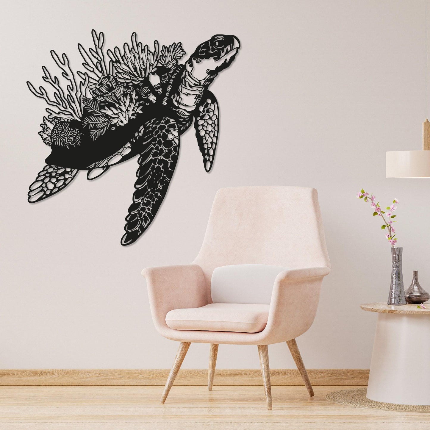Sea Turtle Metal Wall Art, Unique Design Turtle Wall Decor, Sea Life, Coastal Decor, Beach House Art, Indoor and Outdoor Decor, Ocean Decor