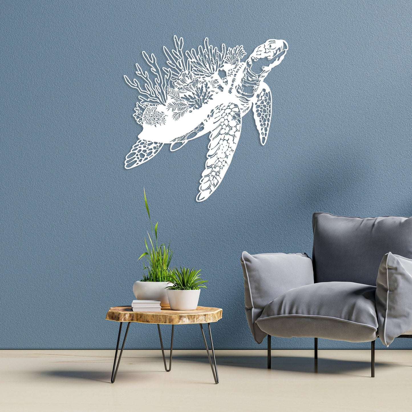 Sea Turtle Metal Wall Art, Unique Design Turtle Wall Decor, Sea Life, Coastal Decor, Beach House Art, Indoor and Outdoor Decor, Ocean Decor