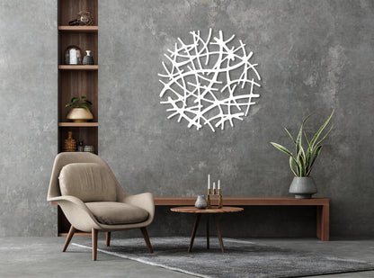 Modern Abstract Metal Wall Art, Unique Home Decor, Metal Geometric Wall Decor, Large Wall Art, Housewarming Gift,Livingroom Decor,Minimalist