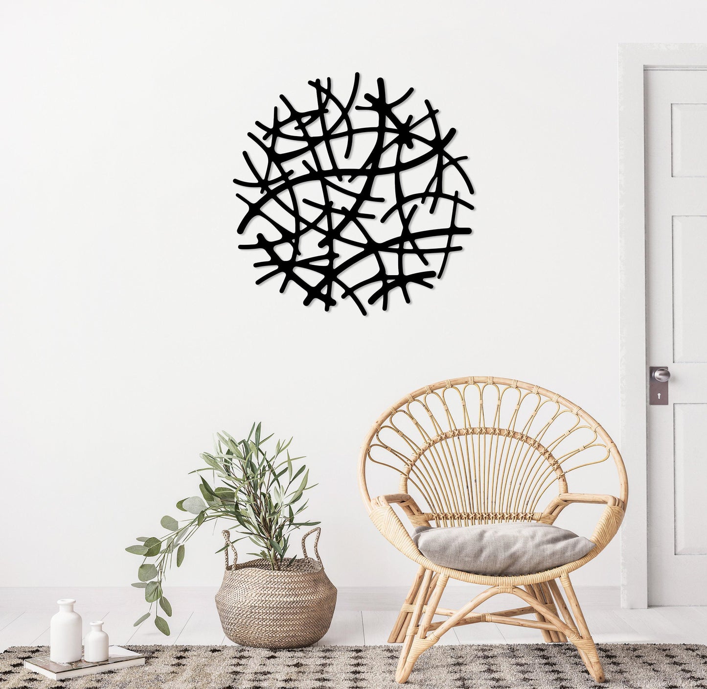 Modern Abstract Metal Wall Art, Unique Home Decor, Metal Geometric Wall Decor, Large Wall Art, Housewarming Gift,Livingroom Decor,Minimalist