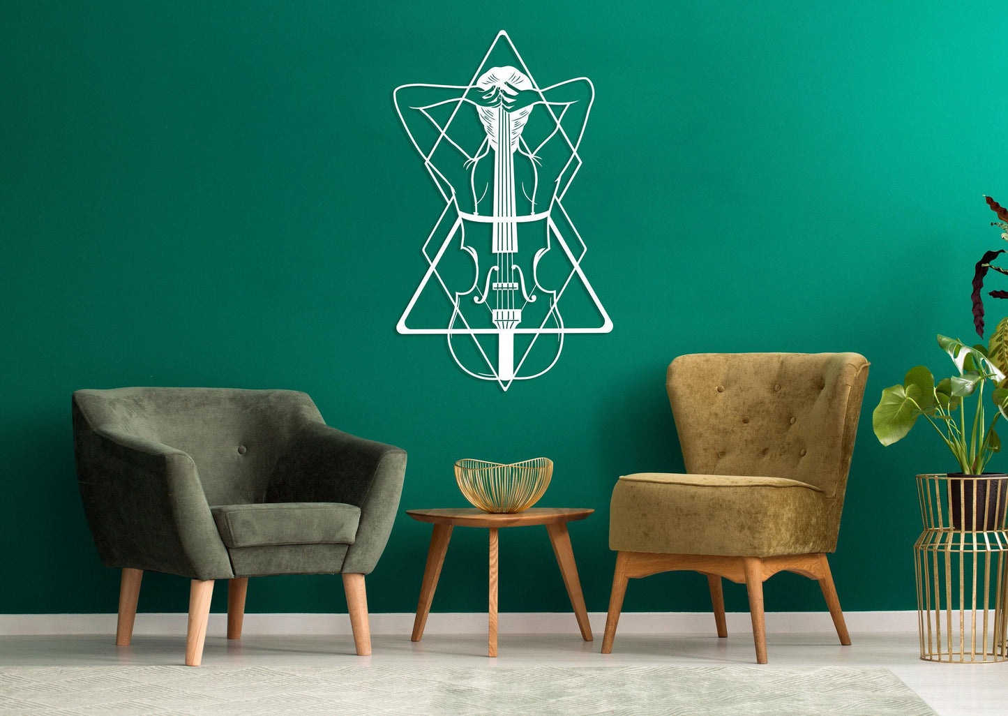Violin Metal Wall Art with Woman, Violin Music Instrument Wall Decor, Music Wall Art, Living room Decor, Music Lover Gift,Abstract Woman Art