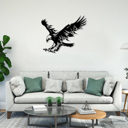 Metal Large Eagle Wall Art, Animal Wall Art, Eagle Decor, Nature Lovers Gift, Unique Design Adler Wall Art, Living Room Decor, Farmhouse Art