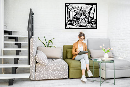 Charnel House Metal Wall Art, Extra Large Pablo Picasso Painting, Modern Minimal Wall Art, Picasso Line Art, Charnel Decor,Home Office Decor