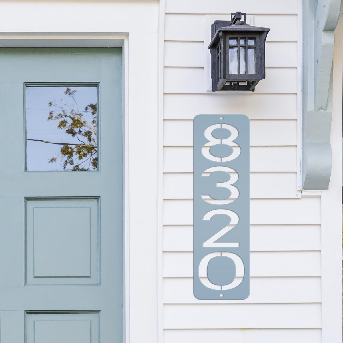 Address Numbers, Metal Vertical House Sign, Custom Mailbox Number, Modern Home Signage, Front Porch Street Decor, Weather Resistant Durable
