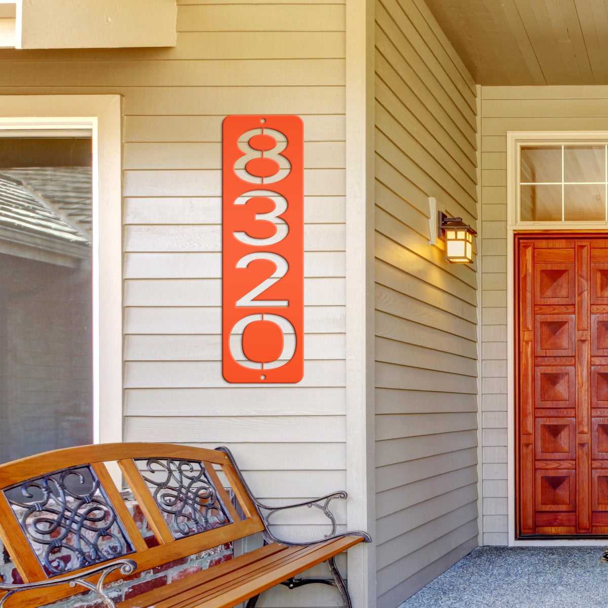 Address Numbers, Metal Vertical House Sign, Custom Mailbox Number, Modern Home Signage, Front Porch Street Decor, Weather Resistant Durable