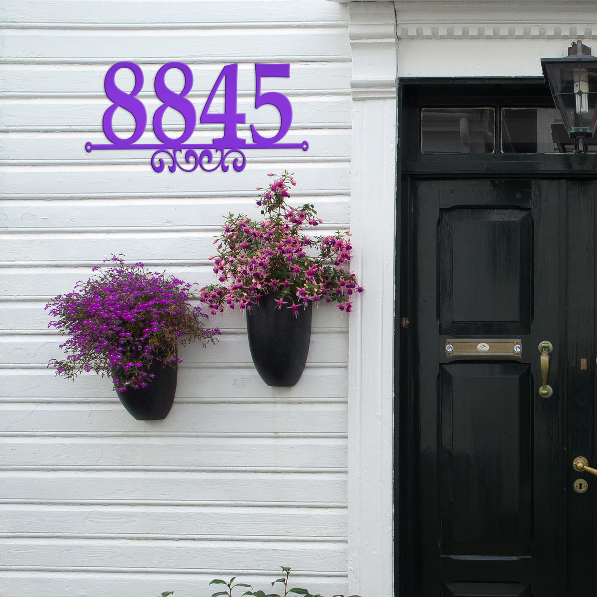 Metal House Number Sign, Custom Mailbox Numbers, Outdoor Wall Decor, Patio Signage, Weather Resistant Powder Coating, New Home Owners Gift
