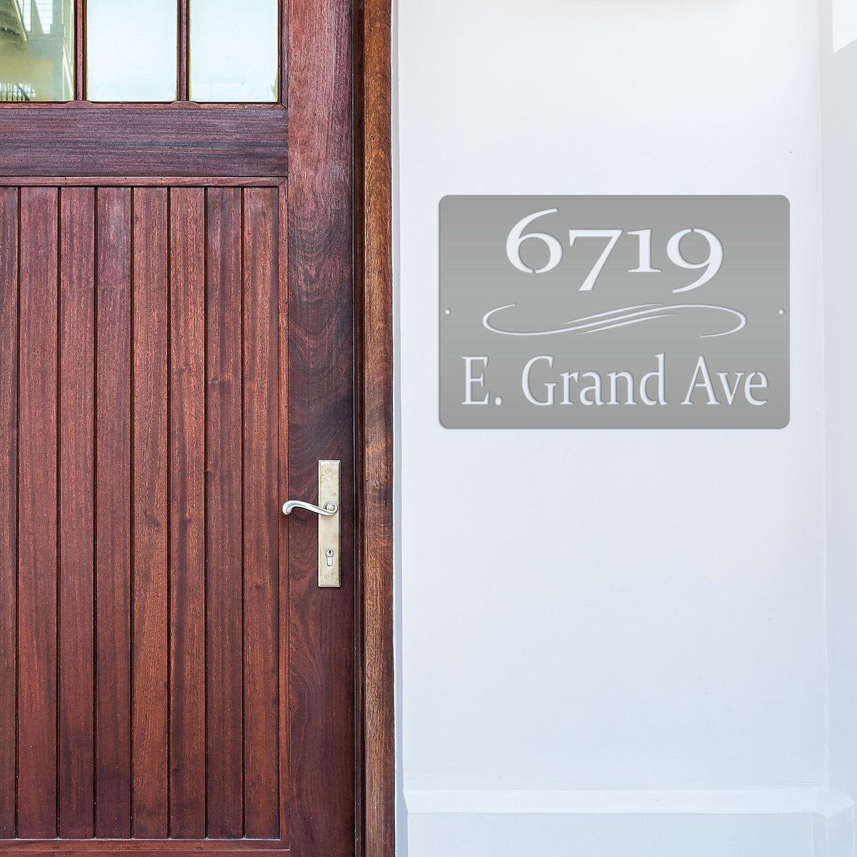 Personalized Home Address Metal Sign