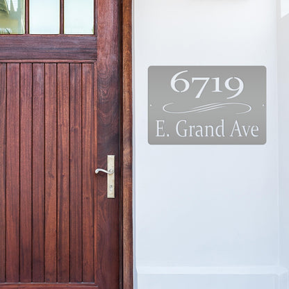 Personalized Home Address Metal Sign