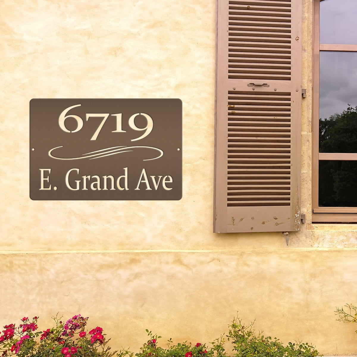 Personalized Home Address Metal Sign