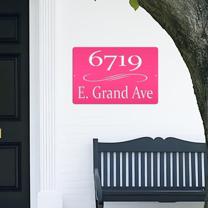 Personalized Home Address Metal Sign