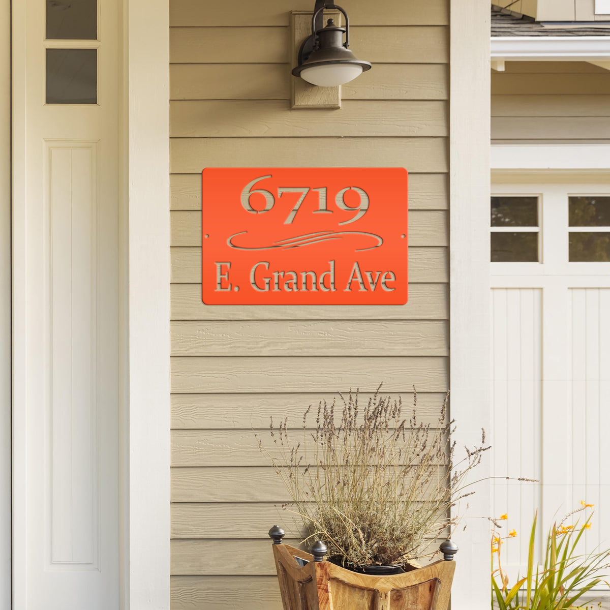 Personalized Home Address Metal Sign