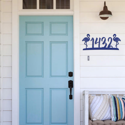 Flamingo Address House Numbers -Tropical Address Sign