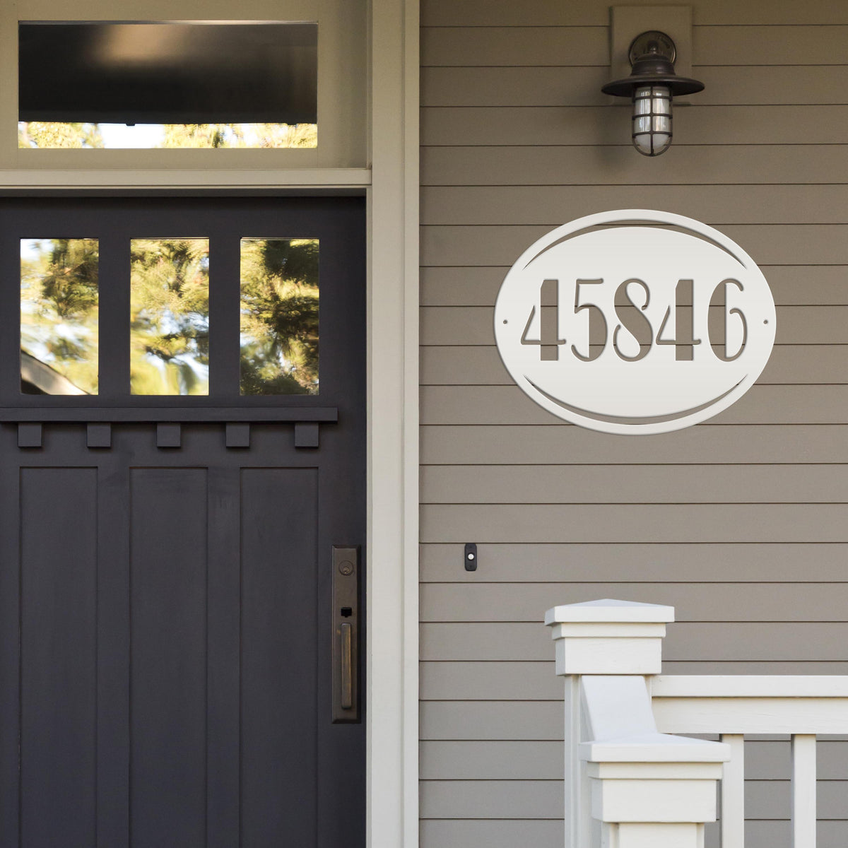 Personalized House Number Metal Sign