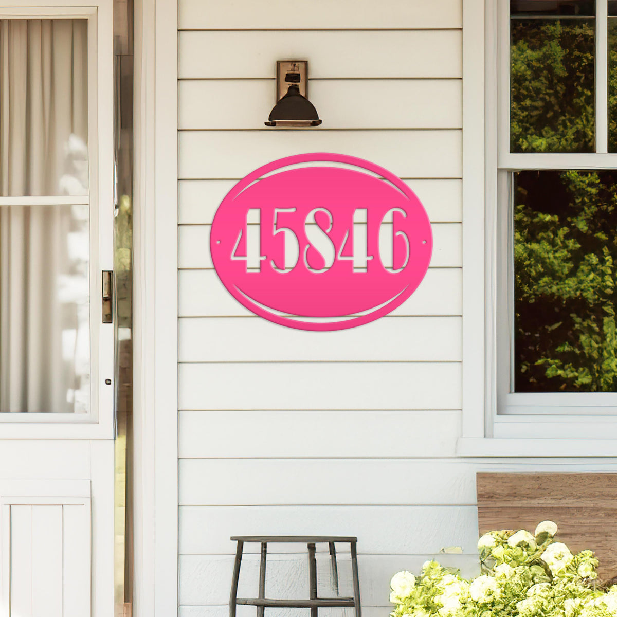 Personalized House Number Metal Sign