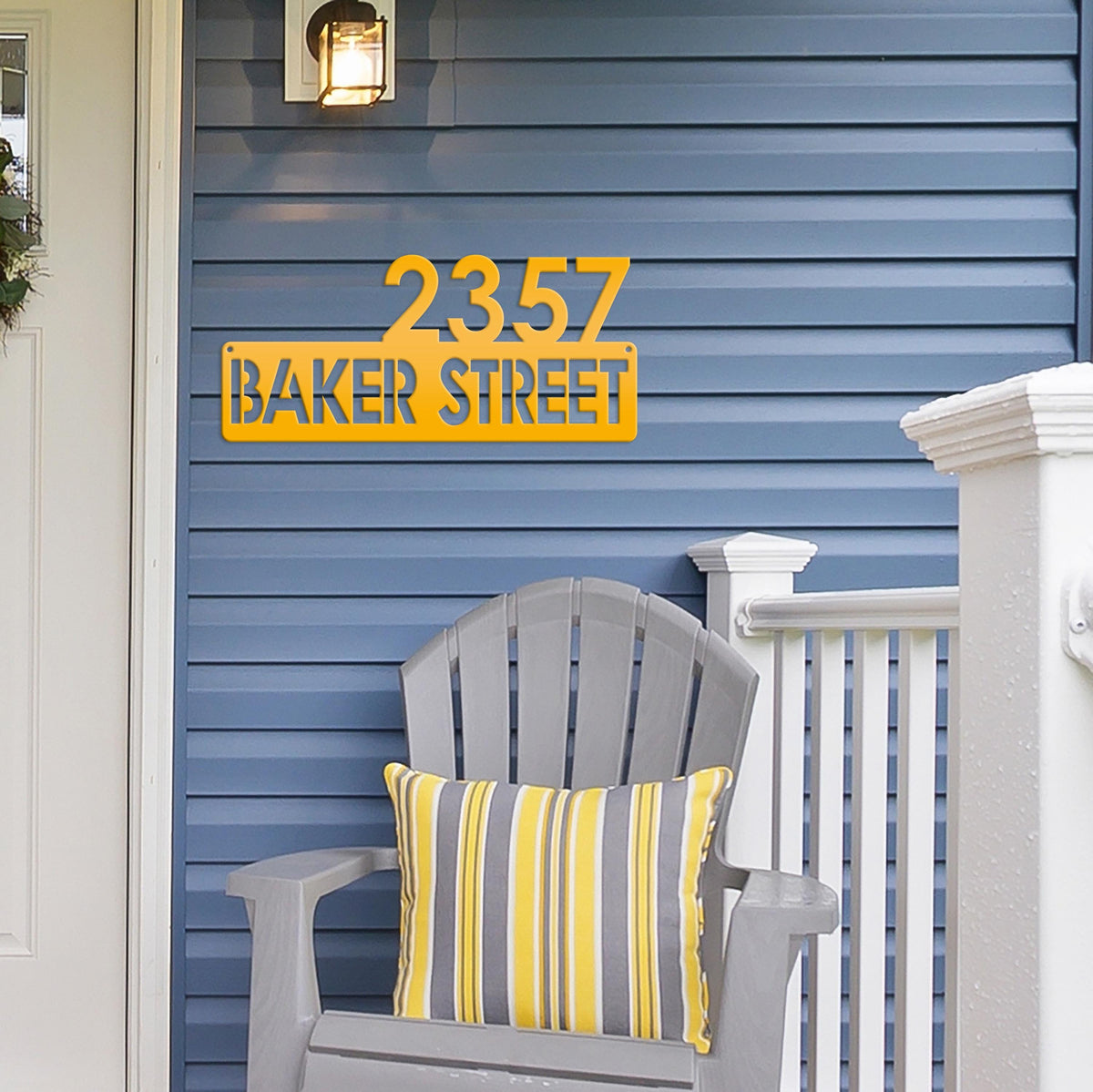 Personalized Address Metal Sign