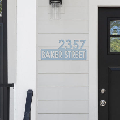 Personalized Address Metal Sign