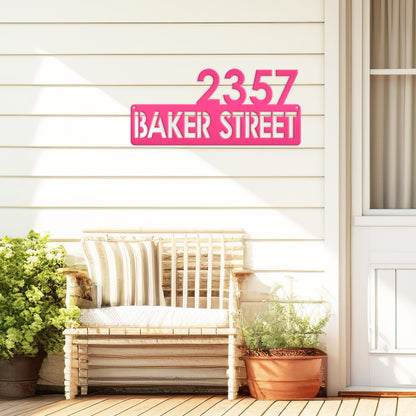 Personalized Address Metal Sign
