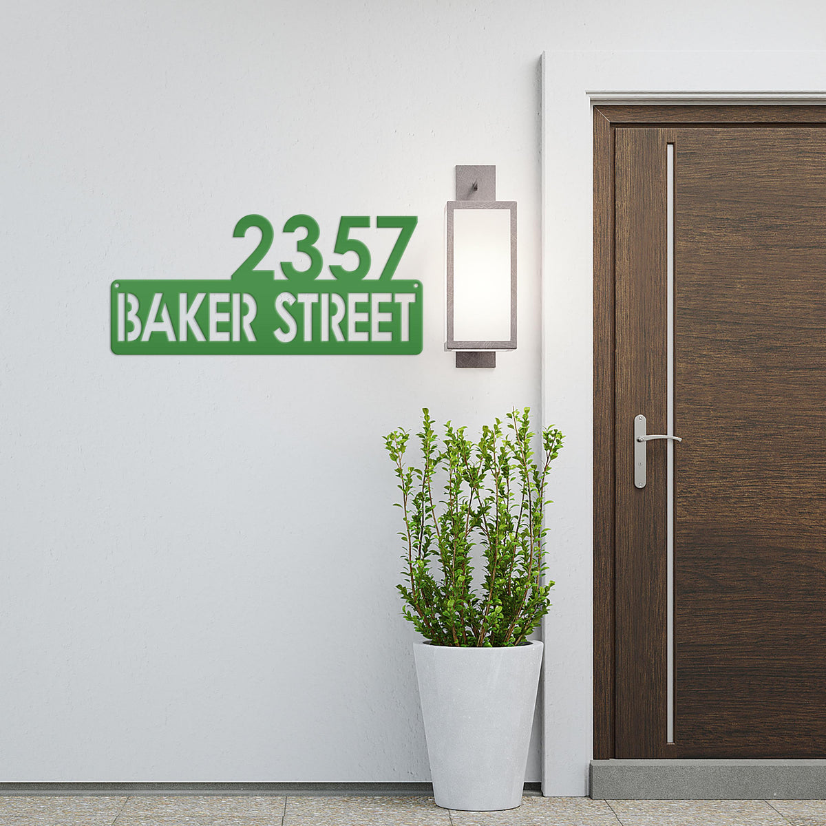 Personalized Address Metal Sign