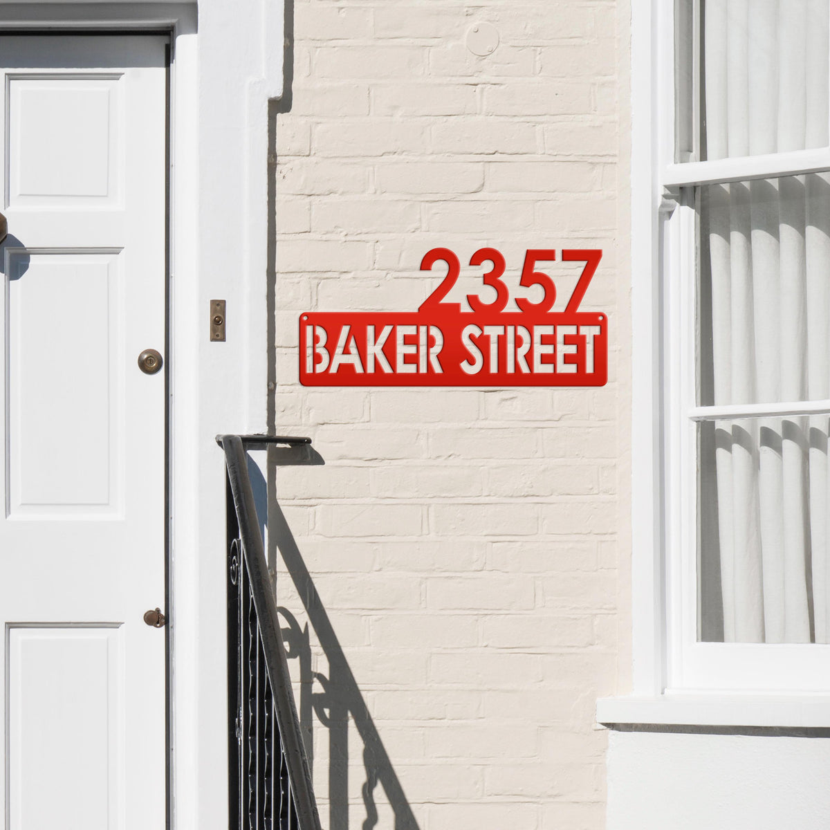 Personalized Address Metal Sign
