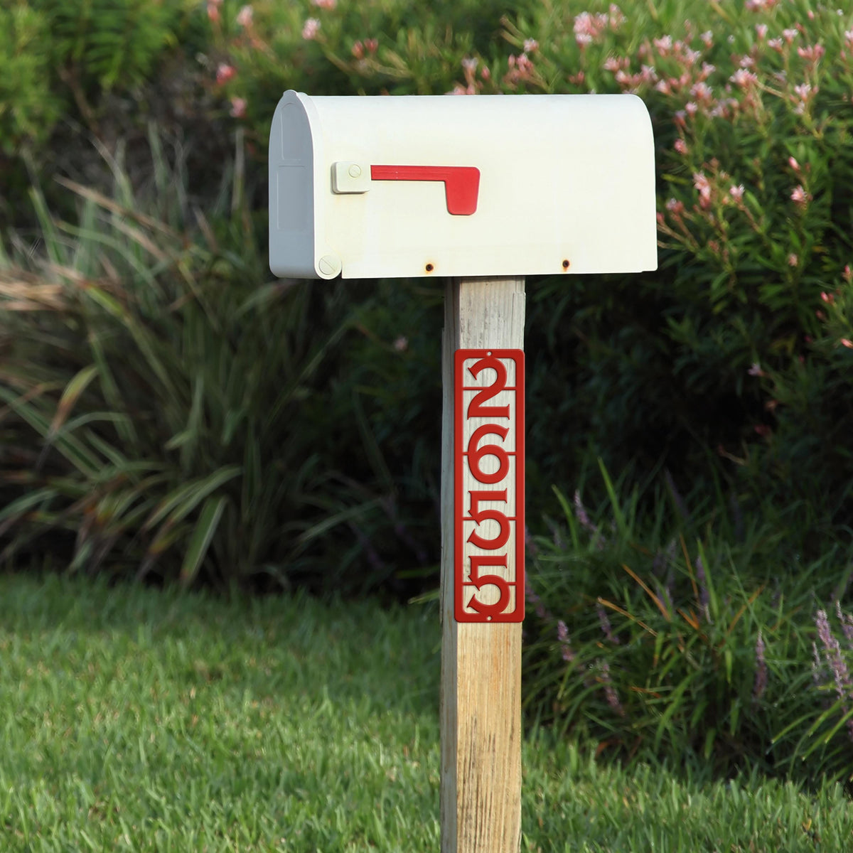 House Numbers, 2 Mailbox Post Address Number Plaques