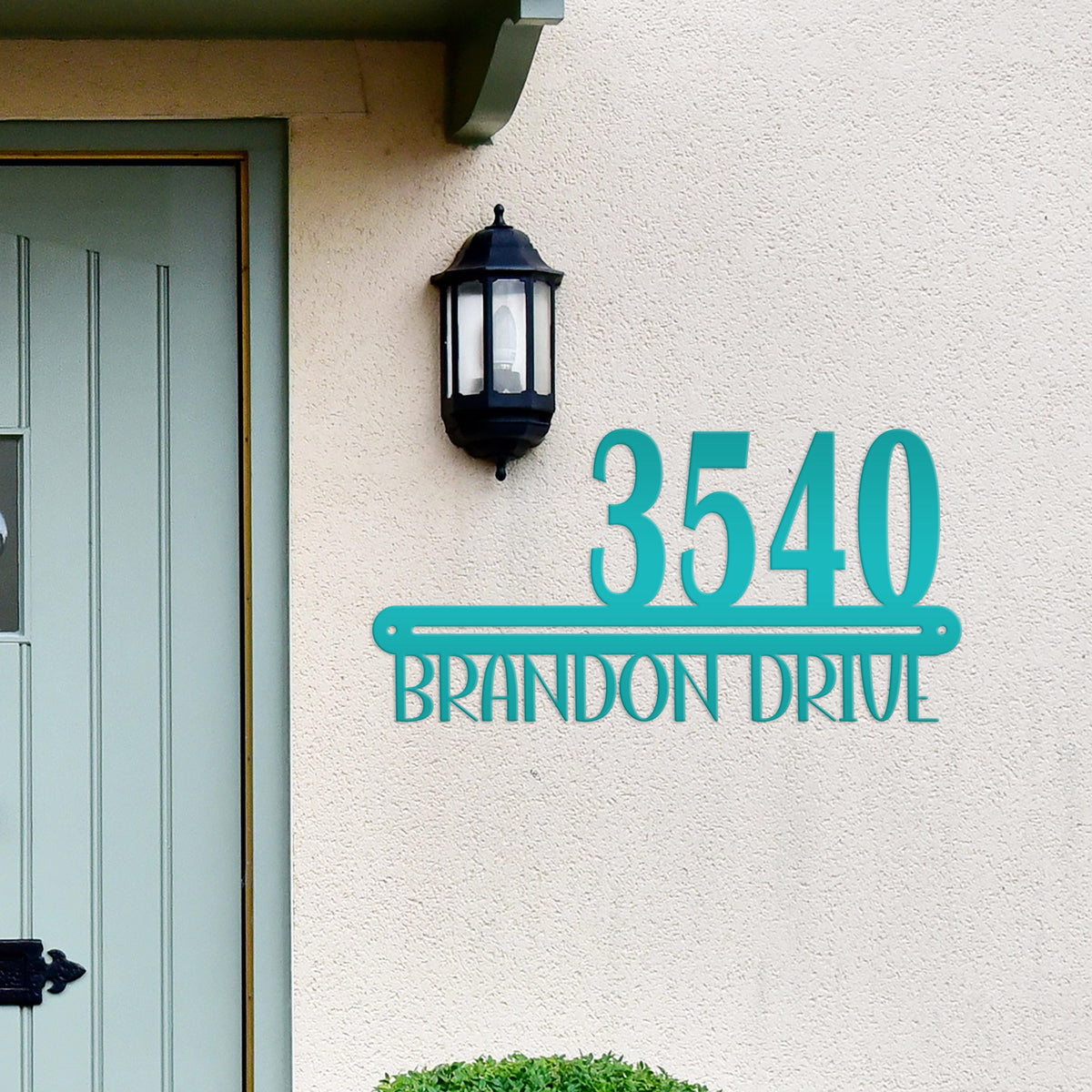 Modern Metal House Number Plaque - Personalize Your Space - Bespoke Metal Address Signs - Aesthetic Front Porch Decor - Housewarming Sign