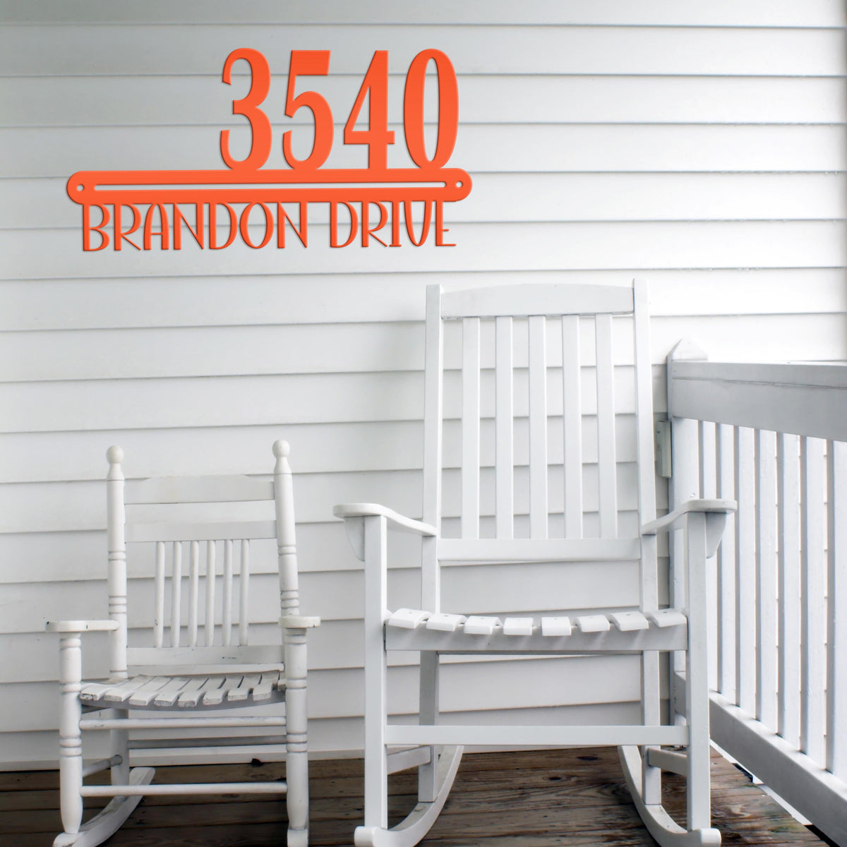 Modern Metal House Number Plaque - Personalize Your Space - Bespoke Metal Address Signs - Aesthetic Front Porch Decor - Housewarming Sign
