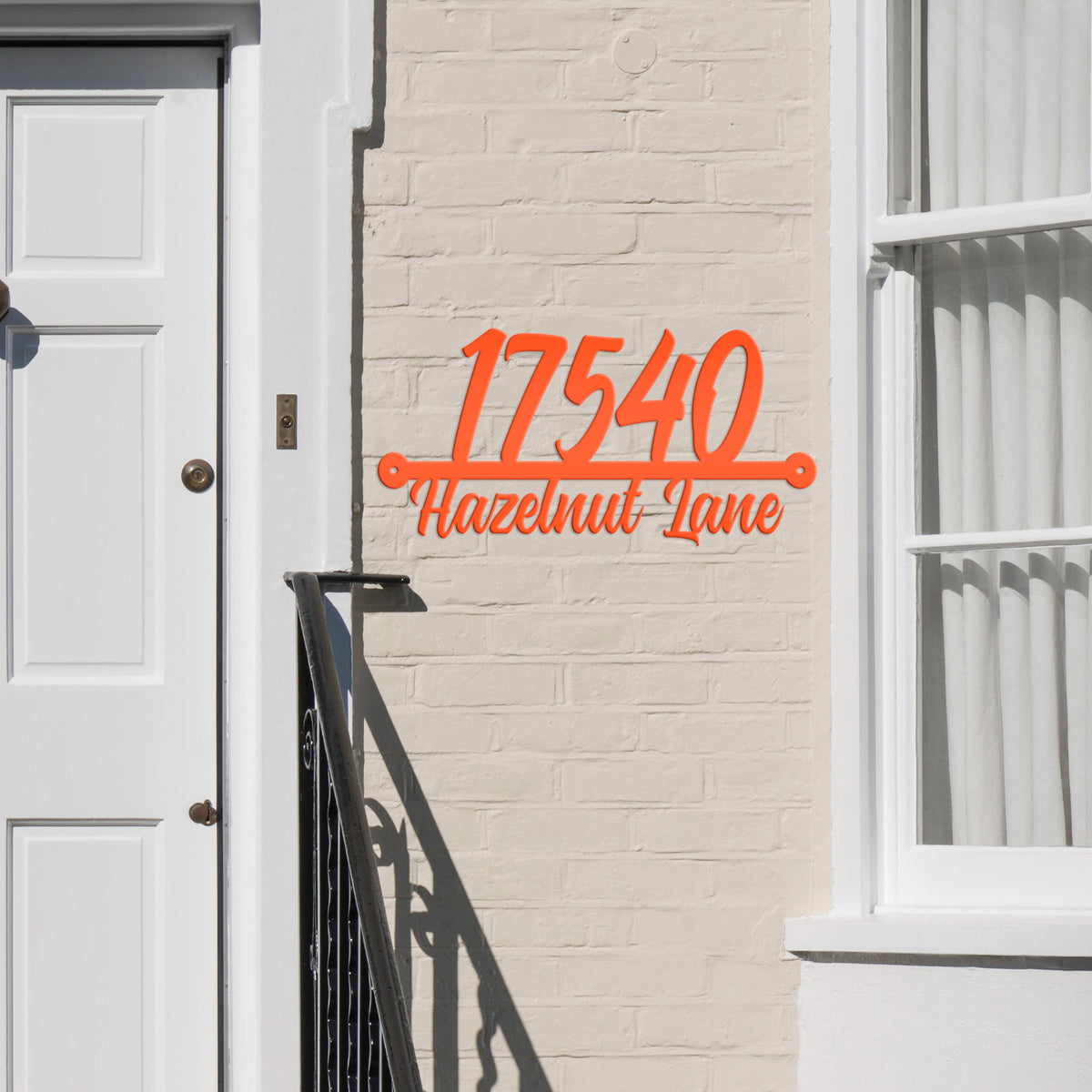 Custom Metal Address Sign - Bespoke House Numbers - Outdoor Address Plaque - Unique Front Porch Decor - Cute Personalized Housewarming Gift