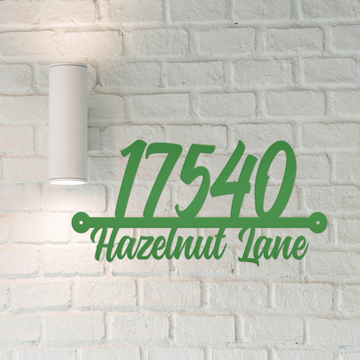 Custom Metal Address Sign - Bespoke House Numbers - Outdoor Address Plaque - Unique Front Porch Decor - Cute Personalized Housewarming Gift