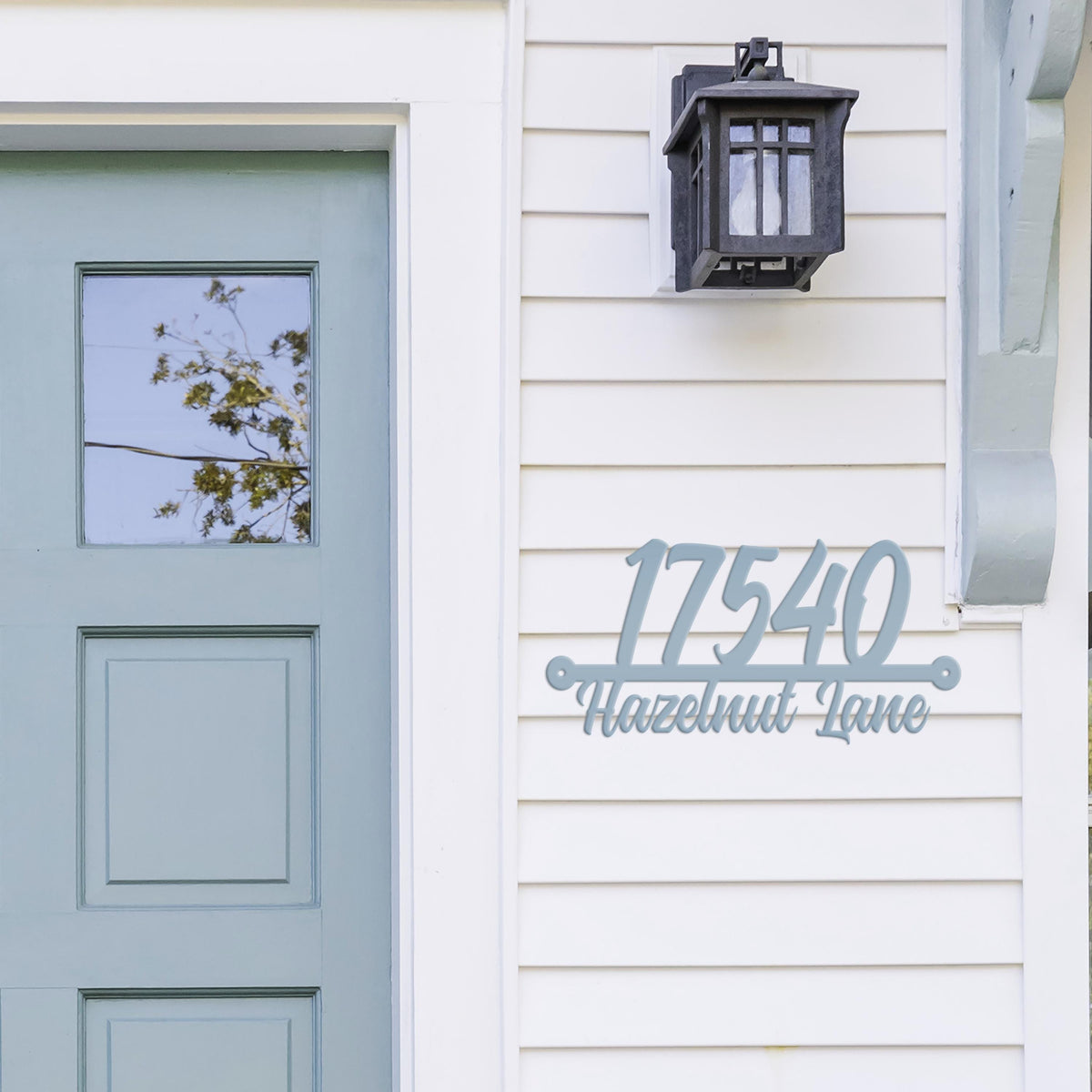 Custom Metal Address Sign - Bespoke House Numbers - Outdoor Address Plaque - Unique Front Porch Decor - Cute Personalized Housewarming Gift