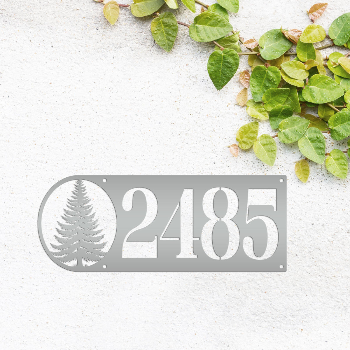 Metal Address Sign - Custom House Numbers - Personalized Rustic Country Decor - Horizontal Outdoor House Numbers - Realtor Housewarming Gift