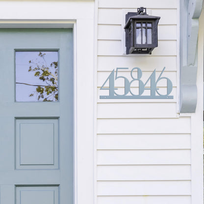 Personalized House Numbers Metal Sign - Weatherproof Address Sign