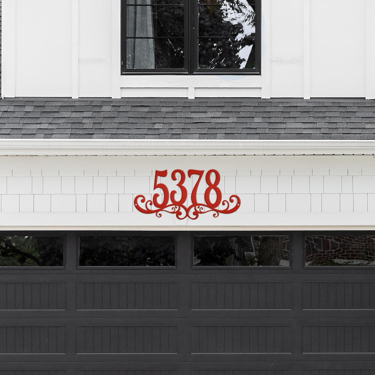Metal House Numbers, Customized Address Sign, Decorative Mailbox Marker, Fancy Scrolled Porch and Patio Decor