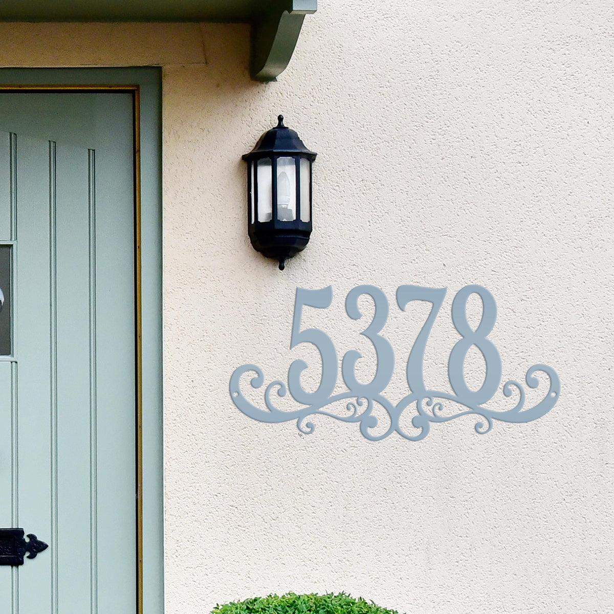 Metal House Numbers, Customized Address Sign, Decorative Mailbox Marker, Fancy Scrolled Porch and Patio Decor