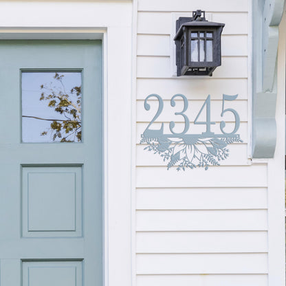 Custom Sunflower Metal Address Sign – Unique Home Decor - Charming Sunflowers Wall Art - Outdoor Floral Bouquet Signs - Housewarming Gifts