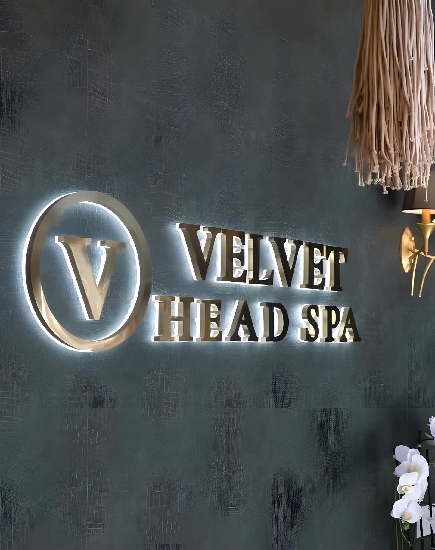 Illuminated 3D Sign, Salon Wall Logo, Custom LED Signage, Backlit Channel Letter, Light up Sign for Business