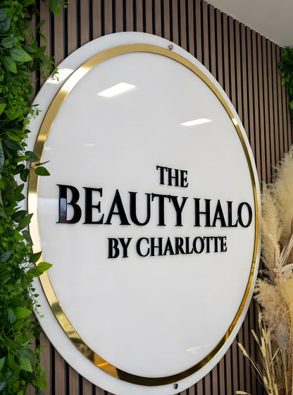 Beauty Salon Sign, Acrylic Back lit Business Logo
