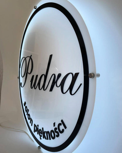 Beauty Salon Sign, Acrylic Back lit Business Logo